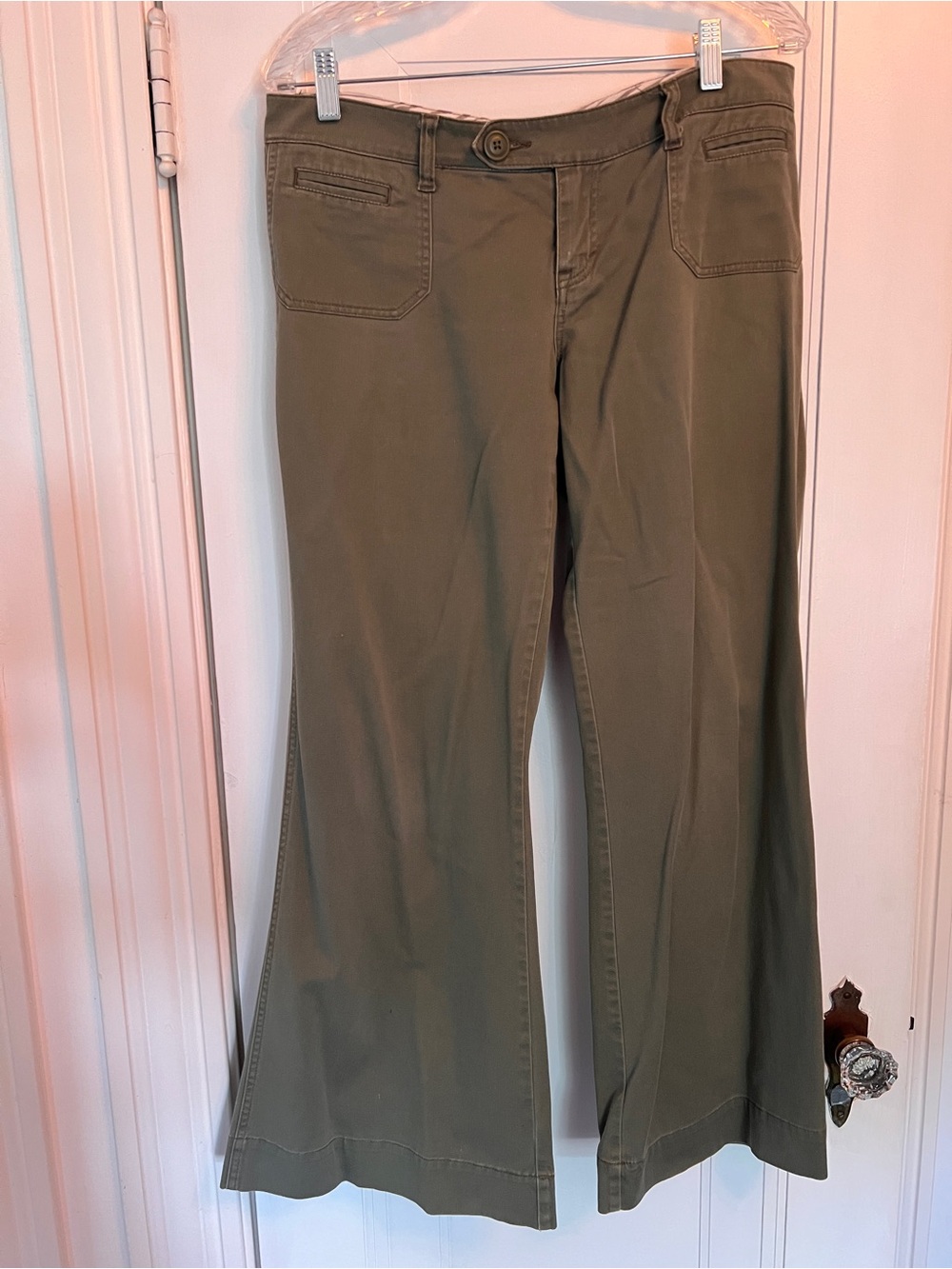 dELiA*s Olive Green Flared Chinos